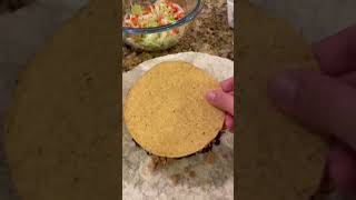 Homemade crunch wrap anyone crunchwrap cooking tacobell [upl. by Einalem]