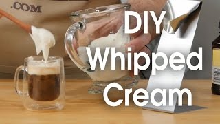 DIY whipped cream in 60 seconds [upl. by Eciralc]