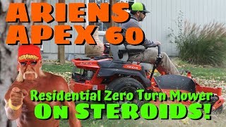 Ariens APEX 60 Zero Turn Lawn Mower Review  Residential Mower Commercial Quality [upl. by Ynavoeg]