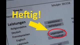 HEFTIG Note 6 UNGENÜGEND auf dem schlechten Zeugnis  Was kann ich dagegen tun [upl. by Hwang]