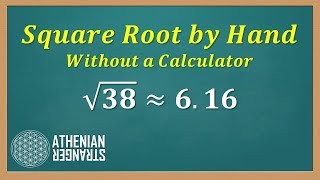 Find Square Root by Hand without Calculator [upl. by Akyssej]