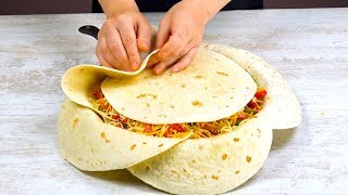 Arrange 7 Tortillas In The Pan Like THIS amp Wait 40 Minutes – WOW [upl. by Emlyn389]