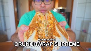 How to cook a CRUNCHWRAP SUPREME  Copycat recipe [upl. by Hultin394]