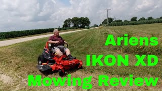 2020 Ariens IKON XD Mowing Review [upl. by Amitie]