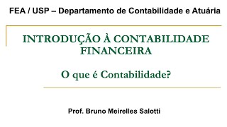 O que é Contabilidade [upl. by Lethia]