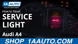 How to Reset Service Light 0409 Audi A4 [upl. by Eyma]