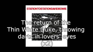 Station to Station  David Bowie  Lyrics [upl. by Wehrle]