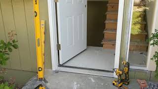 Jeld Wen Front Door Installation  Really crappy products and craftsmanship PART 1 [upl. by Wilie]