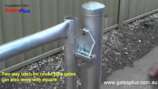 Gate Latch 2 way for round pipe and square [upl. by Leber222]