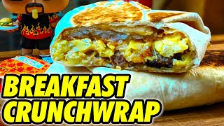 How To Cook Taco Bell Breakfast Crunchwrap For 50 Less [upl. by Vanthe337]