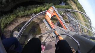 SWARM THORPE PARK  FRONT SEAT POV [upl. by Cirdes]