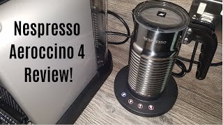 Nespresso Aeroccino 4 Milk Frother Review  Worth upgrading from the Aeroccino 3 [upl. by Linc]