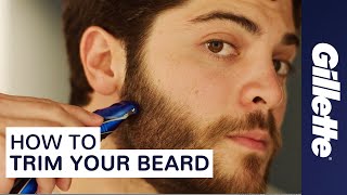 How to Trim Your Beard Beard Grooming Tips  Gillette STYLER [upl. by Spitzer]