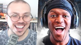 Reacting to KSI Reacting to My Review [upl. by Auqenehs]