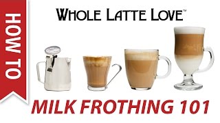 Milk Frothing for Beginners [upl. by Scopp]