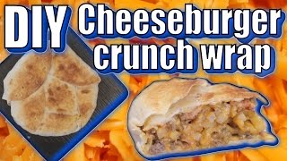 DIY Cheeseburger Crunch Wrap  Epic Recipes [upl. by Eahc]