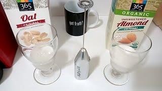 Oat Milk vs Almond Milk part 2 Frothing Test [upl. by Ide]