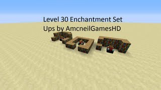 Minecraft Level 30 Enchantment Table Set Ups [upl. by Akeimat341]