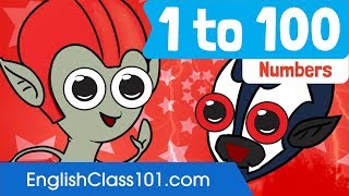 1 to 100  English Numbers  English Practice  Made by EnglishClass101com [upl. by Byram]