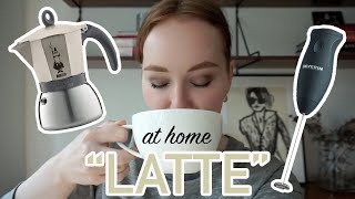 HOW TO MAKE A quotLATTEquot AT HOME moka pot  frother [upl. by Nere]