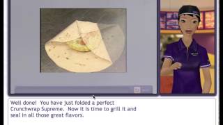 Taco Bell  Folding A Crunchwrap Supreme eLearning Module [upl. by Flint]