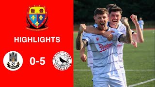 Caerleon 05 Cwmbrân Town  Gwent FA Senior cup  Quarter final highlights [upl. by Nniuq]