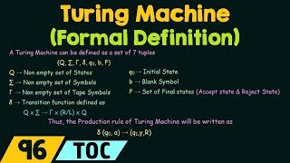 Turing Machine Formal Definition [upl. by Maryellen311]